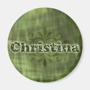 Grüne Christina Magnet