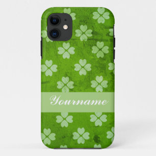 Grüne Clover hört iPhone 11 Hülle