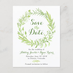 Grüne Clover Wedding Save the Date
