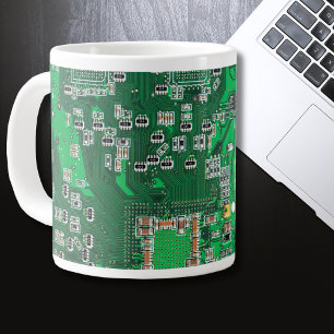 Grüne Computergehäuse Jumbo-Tasse
