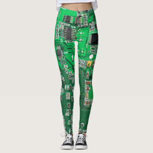 Grüne Computergehäuse Leggings