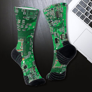 Grüne Computergehäuse Socken