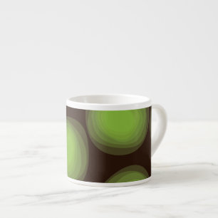 Grüne, coole, einzigartige, trendige, urbane Blume Espressotasse
