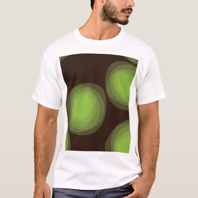 Grüne, coole, einzigartige, trendy, städtische T-Shirt (Vorderseite)
