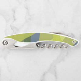 Grüne, coole, trendige, moderne und Bio Formen Kellnermesser