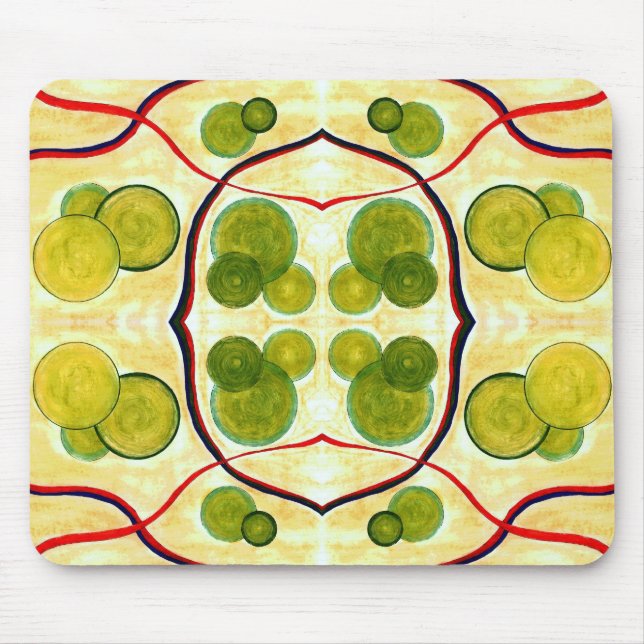 Grüne Creme Float Mousepad (Vorne)