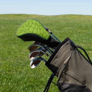 Grüne Crocodile Streifen Wildtierhautmuster Golf Headcover