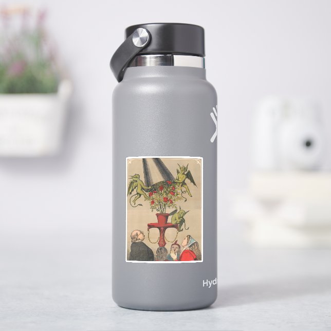 Grüne Dämonen, die die Abdeckung von Bouquet von R Aufkleber (HydroFlask)
