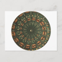 Grüne Dämonen Phenakistoscope Card Vintag