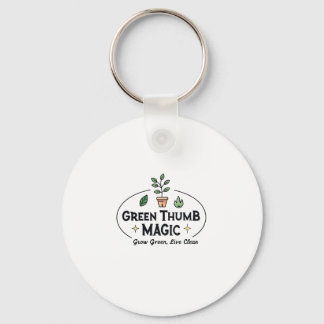 Grüne Daumen Magie | Urban Gardening T-Shirt Schlüsselanhänger