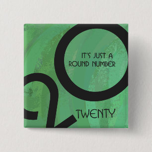 Grüne Dekade zum Geburtstag Button