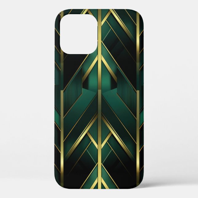 Grüne Dekoration Case-Mate iPhone Hülle (Rückseite)
