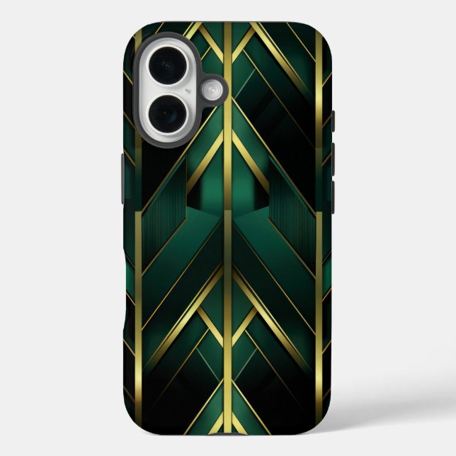 Grüne Dekoration Case-Mate iPhone Hülle (Rückseite)