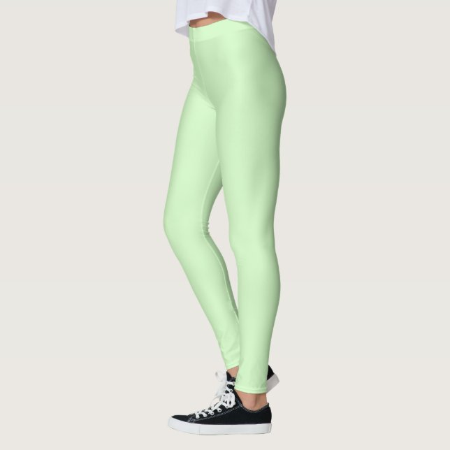 Grüne Dekoration mit fester Minze Leggings (Links)