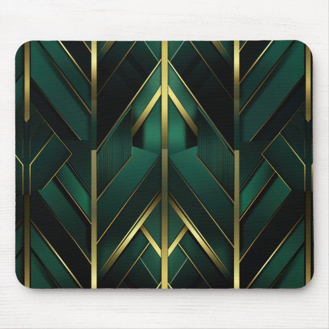 Grüne Dekoration Mousepad (Vorne)