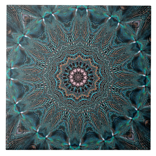 Grüne dekorative Keramik Fliese (Vorderseite)