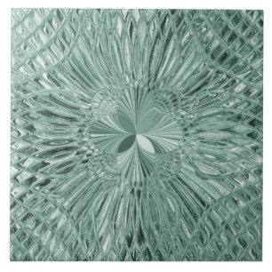 Grüne dekorative Keramik Fliese