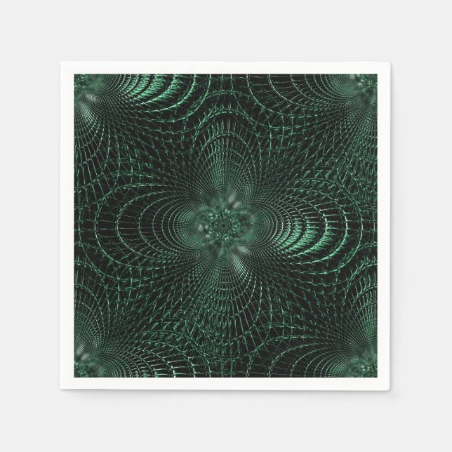 Grüne Dekorative Napkins Serviette (Vorderseite)