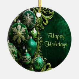 Grüne Dekorative Ornamente