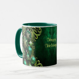 Grüne dekorative Ornamente Tasse