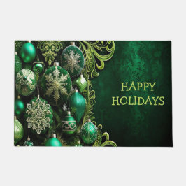 Grüne dekorative Ornamente Urlaub Türmatte