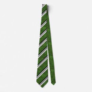 Grüne der Designer-Krawatten der weißen/schwarze Krawatte