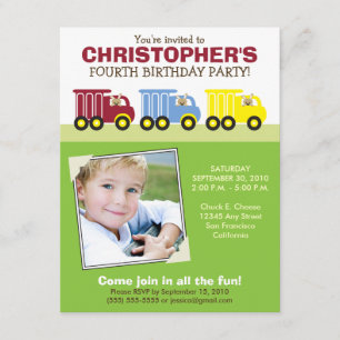 Grüne der Geburtstags-Party Einladung des