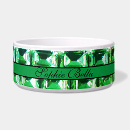 Grüne Diamanten, grüne Edelsteine-Schmuckmuster Napf