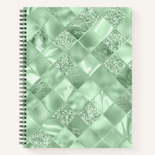 GRÜNE DIAMOND SHIMMER KARIERT NOTIZBUCH