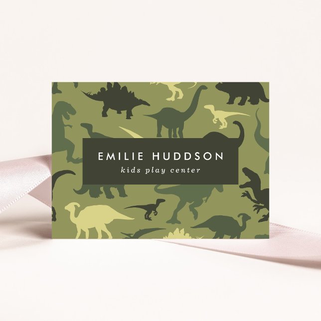 Grüne Dinosaurier, Kinderspielzentrum, Aktivitätsz Visitenkarte (Von Creator hochgeladen)