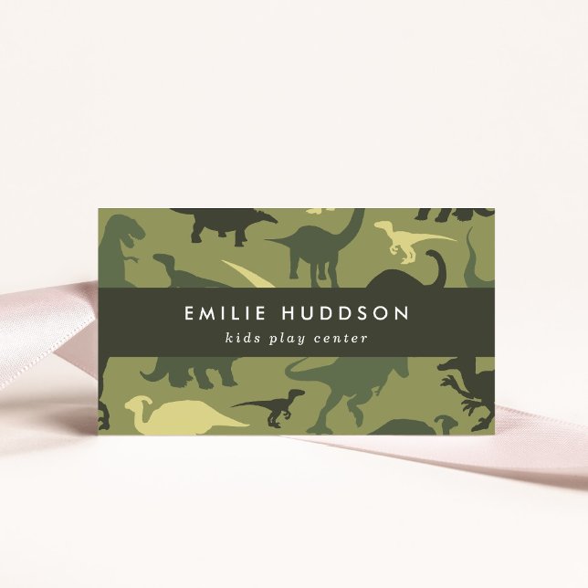 Grüne Dinosaurier, Kinderspielzentrum, Aktivitätsz Visitenkarte (Von Creator hochgeladen)