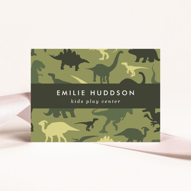 Grüne Dinosaurier, Kinderspielzentrum, Aktivitätsz Visitenkarte (Von Creator hochgeladen)