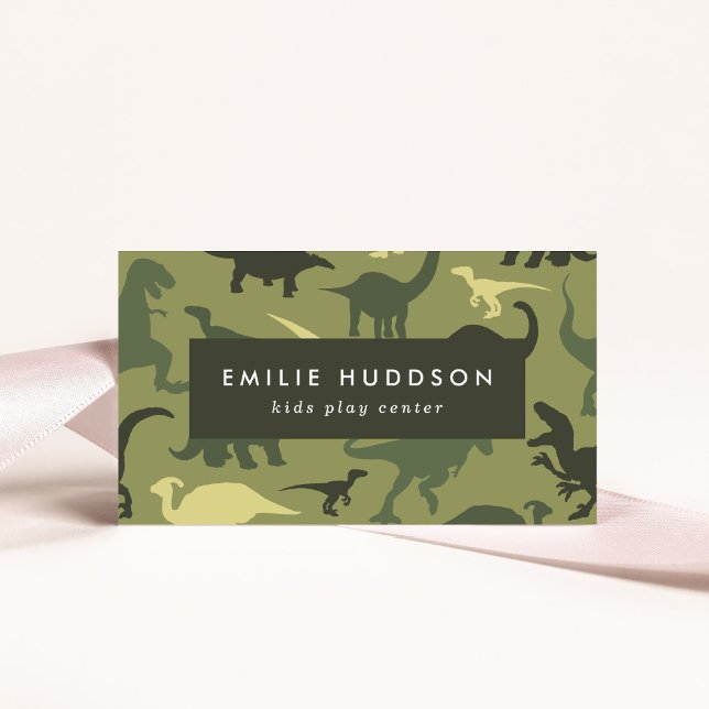 Grüne Dinosaurier, Kinderspielzentrum, Aktivitätsz Visitenkarte (Von Creator hochgeladen)