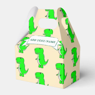 Grüne Dinosaurier-Zeichnung individuell  Geschenkschachtel