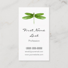 Grüne Drache-Fliegen-Karten der Visitenkarte