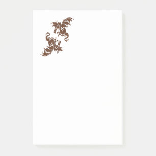 Grüne Drachen Post-it Klebezettel