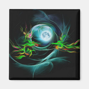 Grüne Drachen und der Mond Magnet