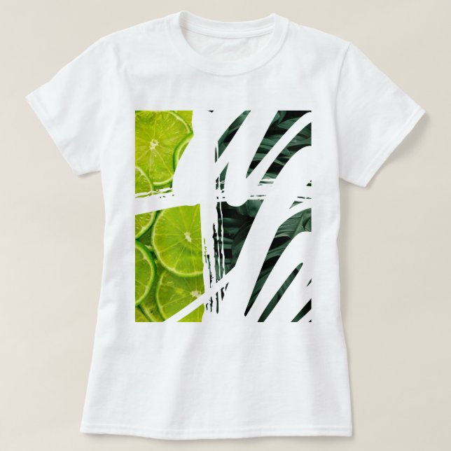 Grüne Druckglättung T-Shirt (Design vorne)