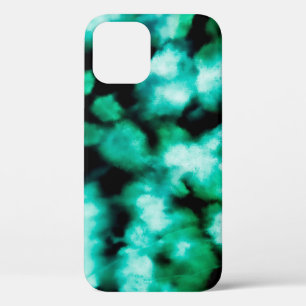 Grüne dunkle Gefärbte Krawatte. Aquamarine Inspira Case-Mate iPhone Hülle
