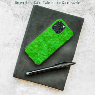 Grüne Edelsteine Case-Mate iPhone Hülle