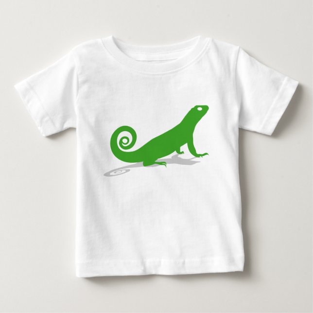 Grüne Eidechse Baby T-shirt (Vorderseite)