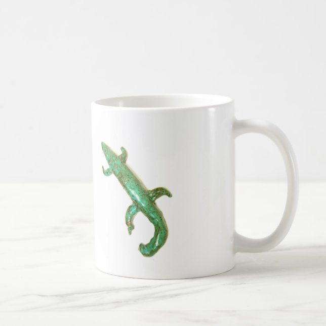 grüne Eidechse-Tasse Kaffeetasse (Rechts)
