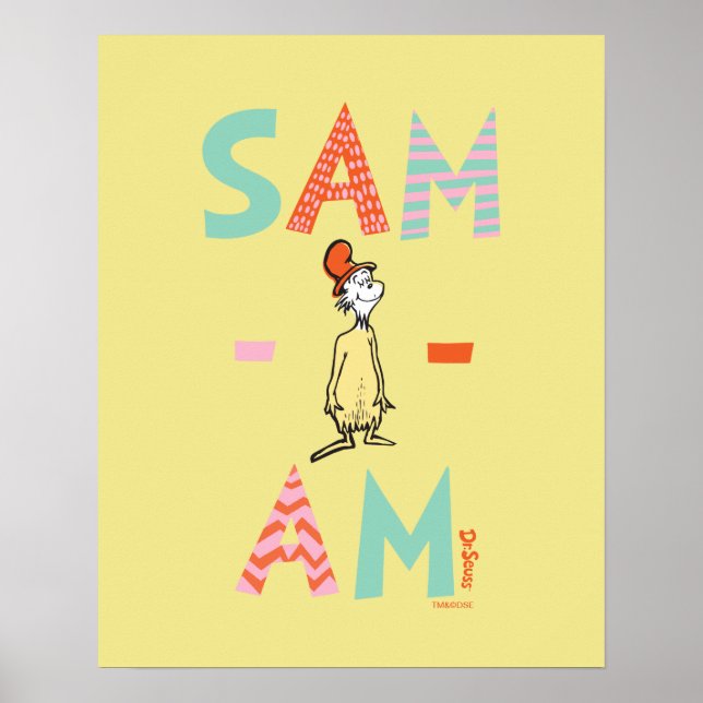 Grüne Eier mit Schinken | Sam-I-Am Poster (Vorne)