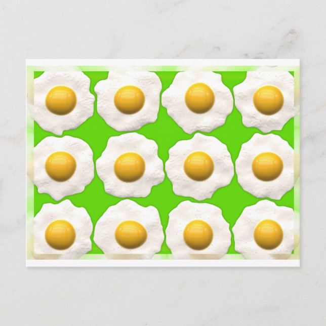 Grüne Eier Postkarte (Vorderseite)