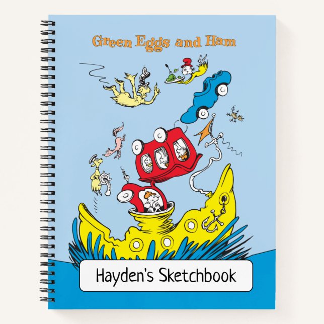 Grüne Eier und Schinken | ZEICHNEND Notizbuch (Vorderseite)