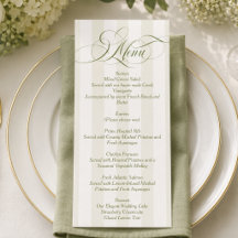 Grüne einfache elegante Skript-Hochzeit
