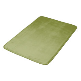 Grüne Einheitsfarbe Avocado Salbei #939c43 Badematte