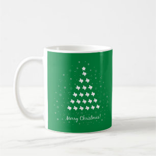 Grüne Elegant Texas Weihnachtsbaum Kaffee Tasse