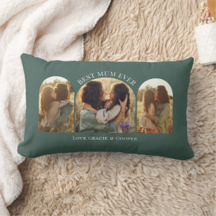 Grüne, elegante Arschvielte Foto Lendenkissen