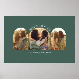 Grüne, elegante Arschvielte Foto Poster